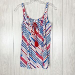 Cabi | All Aboard Nautical Tassel Tank Top Blouse Size XS